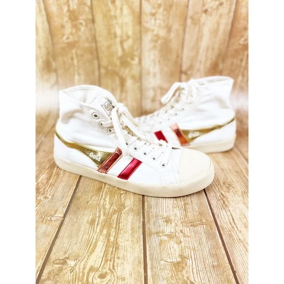 J. Crew x GOLA Shoes J Crew X Gola Coaster High Top Canvas Sneakers Poshmark